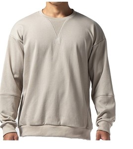 100% Cotton Knitted Heavyweight Fabric <b>Thick</b>-cut Eco-Friendly Men's Long Sleeve <b>T</b>-<b>shirt</b> - Product Image 1