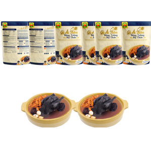 Vente en gros de 350g d'aliments sains prêts-à-manger soupe nutritive poulet noir à cuisson lente Cordyceps goût salé ISO HACCP certifié OEM - Product Image 6