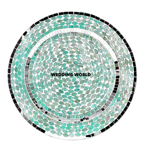 Restaurante decorar plato de madera forma redonda diseñador de lujo hecho a mano utensilios de cocina Mesa Venta caliente al por mayor plato de madera - Product Image 6