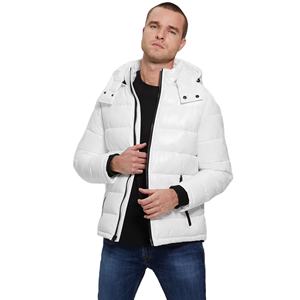 Custom OEM Printed Puffer Jacket for <b>Men</b> Customized Logo Casual Winter Jacket for <b>Men</b> with Pockets in Multi Colors - Product Image 1