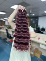 Grosir rambut mentah Virgin Vietnam gelombang laut 100% rambut manusia selaras kutikula