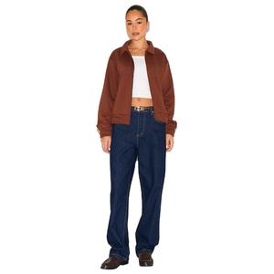 Wholesale Price Trendy <b>Women</b> Zipper Cardigan Sweatshirt Long Sleeve Custom Logo Winter Wear <b>Womens</b> Cotton <b>Fleece</b> <b>Top</b> - Product Image 4