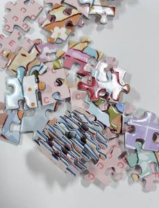Fabrication en usine de puzzles éducatifs en papier DIY OEM, 500 <span class=keywords><strong>pièces</strong></span> avec boîte cadeau personnalisable - Product Image 4