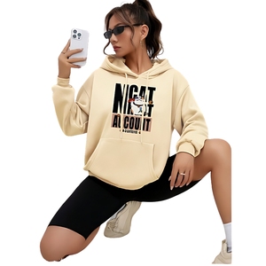 Sudaderas con capucha de peso pesado en relieve 3D para mujer, fabricante de ropa personalizada de Bangladesh, que ofrece sudaderas con capucha de algodón 100% - Product Image 6