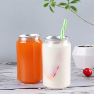 2026 Les canettes PET les plus populaires pour les boissons, avec personnalisation du logo, prix abordable, canettes PET transparentes avec couvercles de différentes formes - Product Image 1