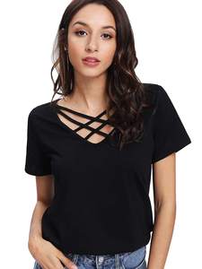 Camiseta de estilo informal de verano para mujer, tela transpirable y tacto suave para una comodidad bonita - Product Image 6