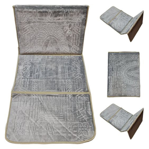 Manta de oración de franela de poliéster portátil, alfombrilla de barrera de viaje plegable para prácticas de crecimiento de Oriente Medio - Product Image 5