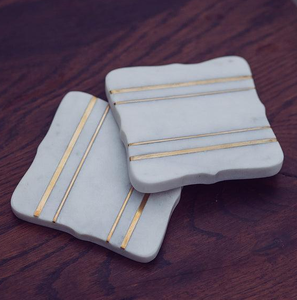 Nouveau support en marbre dessous de verre dessus de table luxueux maison cuisine bureau table à manger tasses à thé tasses à café canettes de bière bar verres à eau - Product Image 3