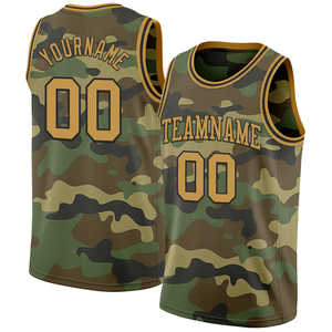 Maillots de sport respirants pour hommes, camouflage, sublimation, nom de l'équipe/n°, maillot de basket-ball - Product Image 4