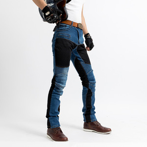 D-Ride Moto Durable Motocicleta Biker Jeans Denim Armadura extraíble Rodillas reforzadas Secado rápido Transpirable para hombres Seguridad en la conducción - Product Image 4