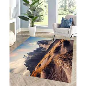 Vestrahorn Mountain Landscape <b>Rug</b>, Iceland <b>Rugs</b>, Mountain Landscape <b>Rugs</b>, Landscape <b>Rugs</b>,<b>Chenille</b> <b>Rug</b> - Product Image 1