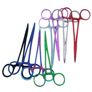 Pinzas hemostáticas de acero inoxidable, pinzas para el pelo de mascotas, Alicates de bloqueo de pesca, herramientas quirúrgicas, pinzas para mascotas con punta curva recta - Product Image 6