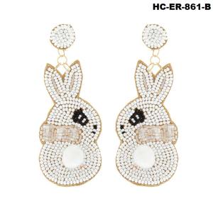 Glamorous Party Wear Pendientes con cuentas de semillas para niñas y mujeres con detalles artísticos y atractivas combinaciones de colores - Product Image 2