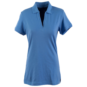 Chemise personnalisée pour femme 100 % coton tricoté style anglais à manches courtes avec logo gaufré sur le devant, écologique et respirante 200g/240g - Product Image 1