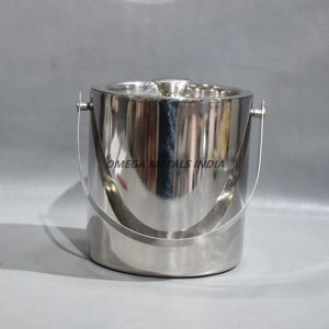 Bañera de bebidas ovalada de acero inoxidable de alta calidad, acabado martillado con asas laterales, perfecta para enfriar vino y cerveza - Product Image 2