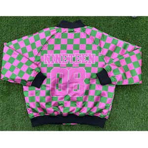 Alpha personnalisé sublimé Satin brodé Varsity Jacket pour homme Fraternité haute qualité respirant grec Vêtements hommes Veste - Product Image 3