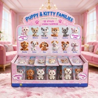 Figurines de chiots en PVC colorées et personnalisées, jouets en plastique ODM, miniatures de dessins animés, boîte mystère pour enfants, idéales pour la promotion et les cadeaux de fête