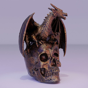 เรซิ่นสำหรับรูปปั้นหัวกะโหลก ของตกแต่งรูปมังกรข้ามพรมแดนสำหรับตกแต่งสวน สินค้าใหม่ งานประติมากรรมตั้งโต๊ะ - Product Image 4