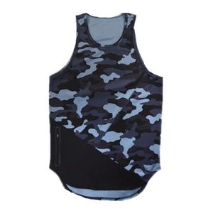 Débardeur personnalisé pas cher de haute qualité personnalisé hommes Polyester séchage rapide respirant mode débardeurs poche zippée latérale 2024 - Product Image 4