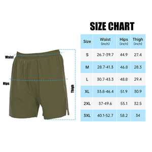 <b>Men's</b> Casual Style Lightweight Athletic Running Shorts 100% Cotton Sportswear with Double Layer Phone Pocket - Product Image 6