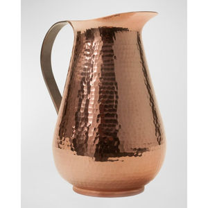 High In Demand Copper Antique Finished Hammered Texture Superior Quality Metal Made Luxury Wedding Table Centerpiece Pitcher - Product Image 4