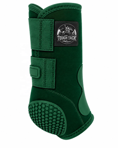 Tough Tack Horse Splint Boots Hunter Green Microfiber Leg Protection with <b>Hex</b> Grip Sole for Riding 2026 - Product Image 2