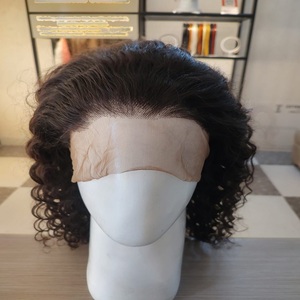 Vente en gros de cheveux humains bruts vierges indiens 100%, perruques longues bouclées, vendeur à fermeture simple - Product Image 1