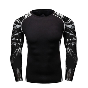 Sublimado Diseña tu propio Rash Guard Custom MMA Manga larga Rash Guard Manga larga Secado rápido Rashguards ligeros - Product Image 4