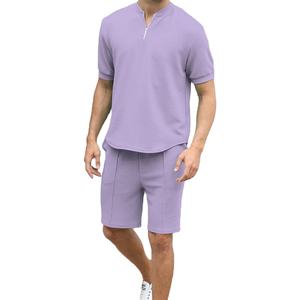 Nueva ropa activa profesional cómoda Etiqueta Privada conjunto de dos piezas ropa activa Hombre Pantalones cortos conjunto ropa deportiva gimnasio Fitness conjunto - Product Image 4