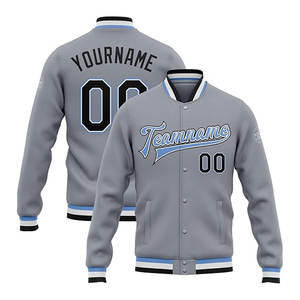 Blouson universitaire de luxe personnalisé à col montant et manches longues, édition universitaire sur mesure, service OEM disponible - Product Image 1