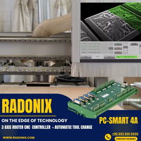 RADONIX PC-SMART 4A - Tarjeta Controladora CNC Ethernet de 3 Ejes |   Centro de Torneado con Cambio Automático de Herramienta, Memoria de 1GB, 1 Año de Garantía