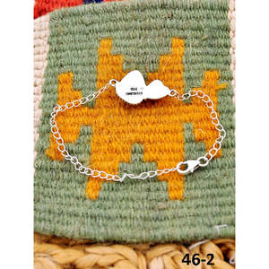 Southwest Handmade Santa Maria <b>Cuff</b> <b>Bracelet</b> with White Buffalo & Sterling <b>Silver</b> Fashion Accessory - Product Image 4