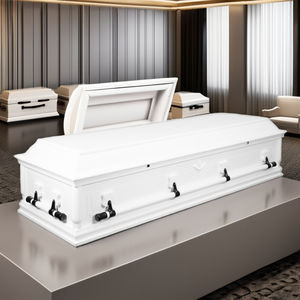 Ataúdes de madera para adultos personalizados ODM Clement ataúdes de entierro fabricados en Vietnam para suministros funerarios de cremación OEM suministrado - Product Image 1