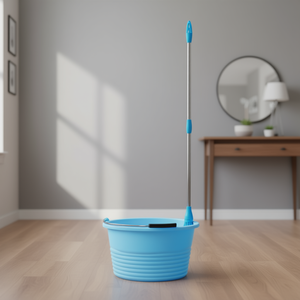 25L Colored PP <b>Folding</b> Water Cleaning <b>Bucket</b> with Blue Spout for Mopping - Product Image 3