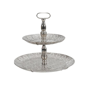 Hot Selling of 2 Tier <b>Wedding</b> Dessert Showcase Tier IEM Customized Table Top Double Layer Pedestal <b>Cake</b> Stand - Product Image 6