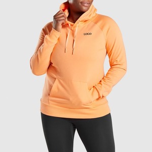 Sudadera con capucha de mujer con estampado personalizado de alta calidad, jersey de lana de manga larga con hombros caídos, sudadera lisa de gran tamaño para mujer 2026 - Product Image 1