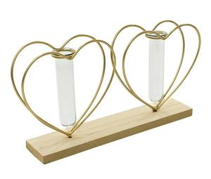 Florero de diseño de lujo moderno, soporte de Metal, Material de hierro, jarrón de tubo de ensayo de color dorado para decoración de mesa de restaurante de Hotel - Product Image 5