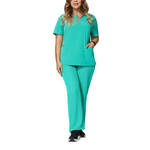 Vêtements d'hôpital pour femmes en gros directement du fabricant, logo personnalisé, tailles grandes 3XL, ensembles d'uniformes d'infirmière, ensembles chirurgicaux en spandex - Product Image 1