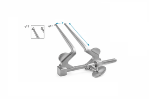 Distractor Vertebral de 70 mm de Longitud de Trabajo, Instrumento Quirúrgico con Tres Puntas, Material de Acero - Product Image 5