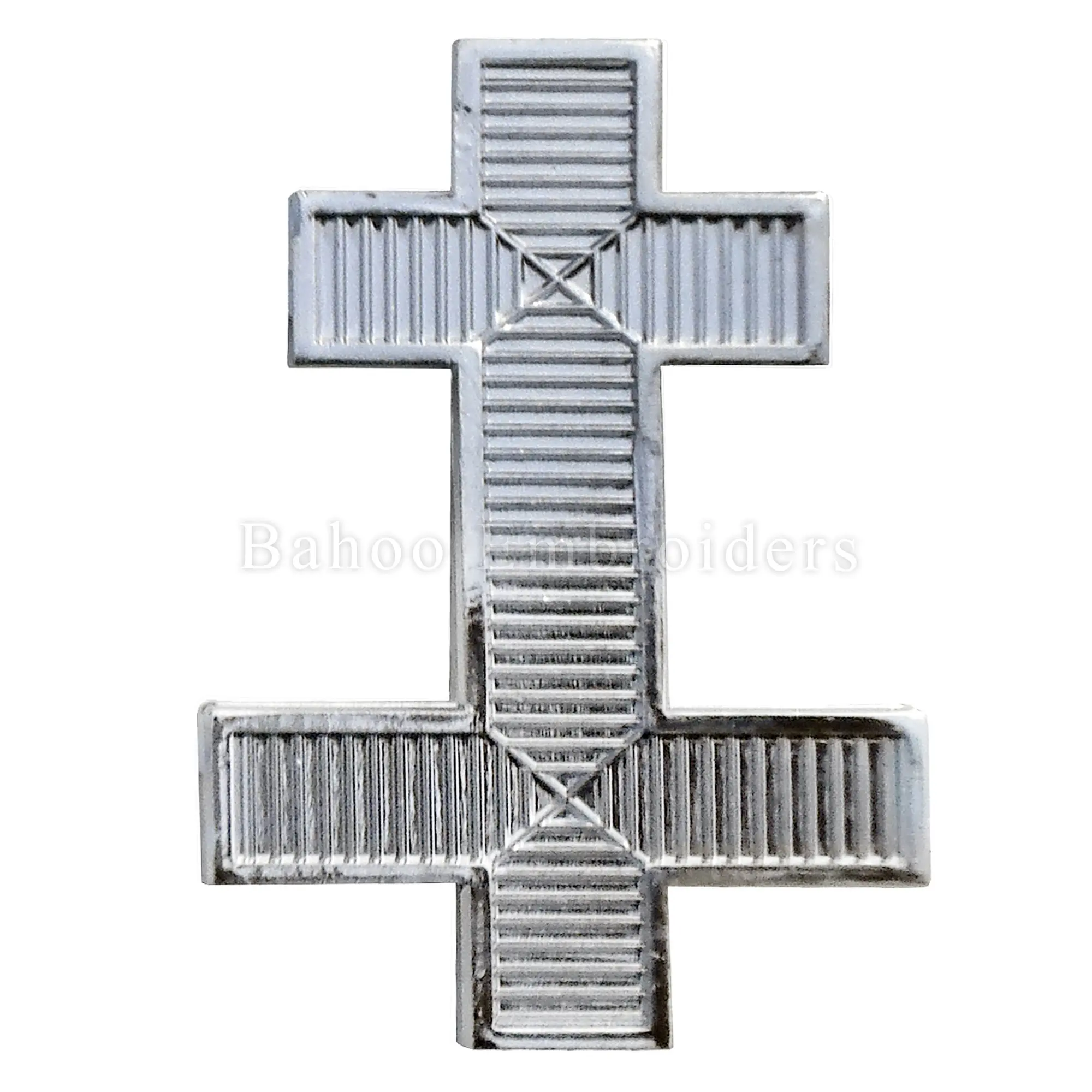 Knights Templar Preceptors Cap Badge Silver Plated Jewel