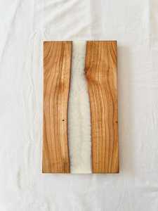 Vaisselle décorative rectangulaire en bois massif véritable naturel, plateau de service à fruits, plateau de service à café, plateau de service à café - Product Image 2