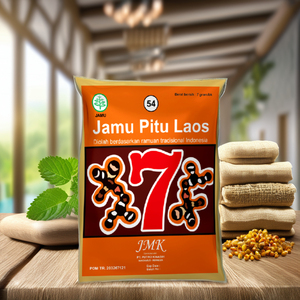 JMK Pitu Laos, Mezcla de Bebida Herbal Instantánea, 7g, Sin Azúcar, Mezcla Herbal Indonesia para el Bienestar Corporal - Product Image 3
