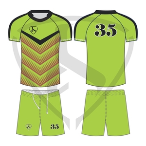 Ensemble maillot et uniforme rugby à sublimation personnalisé grande taille chemise vêtements de sport pour hommes maquette gratuite - Product Image 5