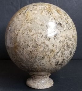 ลูกบอลหินอ่อนฟอสซิลขัดเงาสำหรับตกแต่งบ้าน ดีไซน์ทันสมัย ใช้สำหรับบุผนังและห้องครัว จัดจำหน่ายโดยตรงจากโรงงาน - Product Image 4