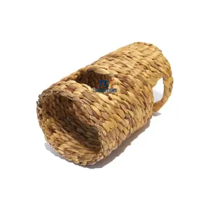 Water Hyacinth Small Rat Tunnel Toy Comfortable Guinea Pig Cage Hamster Nest Small Pet Hideout House