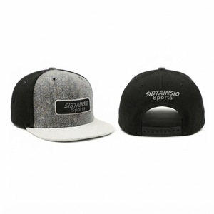 Gorra de Béisbol Trucker Unisex, 6 Paneles, Visera Plana, 100% Algodón, Tricolor Gris, Negro y Blanco, con Logotipo Personalizado del Equipo, Transpirable e Impermeable - Product Image 6