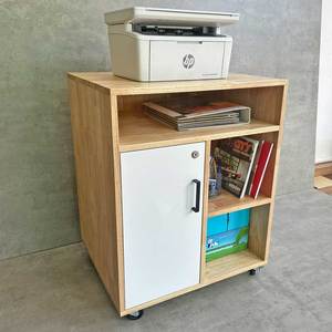 Minimalist Design Office Filing Cabinet TCN68038 <b>Plastic</b> with <b>Wheels</b> Adjustable and Lockable for Bedroom or Workshop Use - Product Image 5