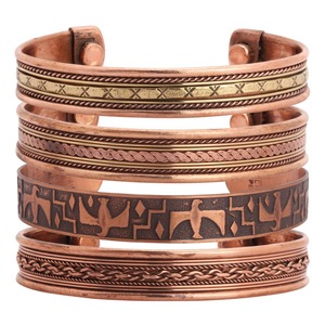 Adjustable Premium Solid Copper Christian <b>Cross</b> Magnetic Cuff Bracelet Fashion Bangles for <b>Men</b> & Women - Product Image 1