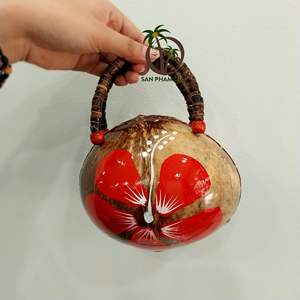 ECO FRIENDLY COCONUT BAG NATURAL COCO SHELL BAG y BOLSO DE MANO para MUJER/BOLSOS DE PLAYA VIETNAM - Product Image 2