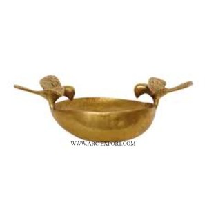 Ensemble de 2 tailles différentes décoration de table en laiton ensemble Urli dernier design métal intérieur et extérieur moderne en laiton Urli en Inde - Product Image 3